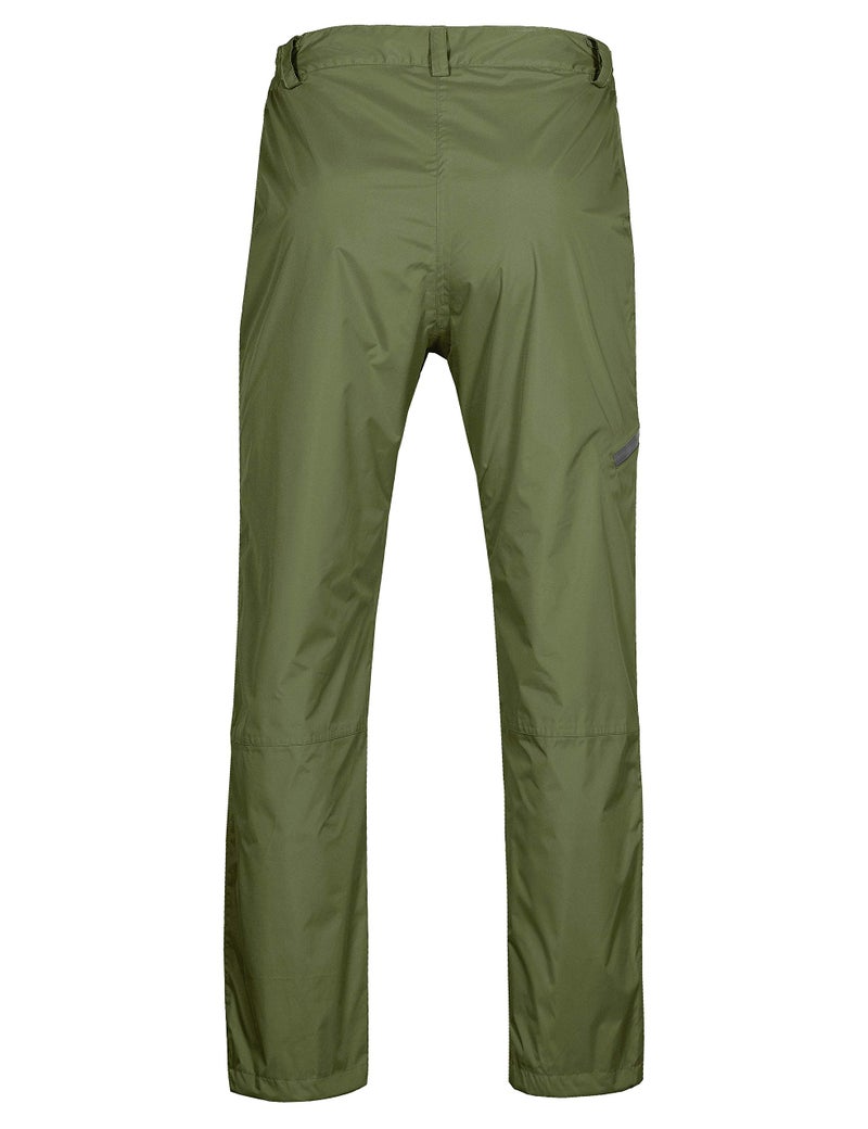 Little Donkey Andy Women's Lightweight Waterproof Rain Pants Breathable Hiking Pants for Outdoor Fishing Olive S - Image 3